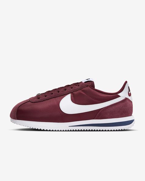 Nike Cortez Red, Nike Cortez Women, Midnight Red, All Nike Shoes, Nike Models, Red Nike, Nike Cortez, Estilo Boho, Shoes Nike