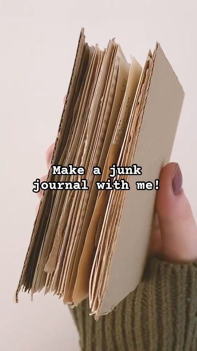 How to make a junk journal! ✨ How To Make Own Journal Book, Very Easy Journal Ideas, What Is A Junk Journal Used For, Diy Legacy Journal, Simple Book Making, How To Make A Junk Journal Step By Step, No Sew Journal, Journaling Ideas Aesthetic Easy, Diy Junk Journal Cover