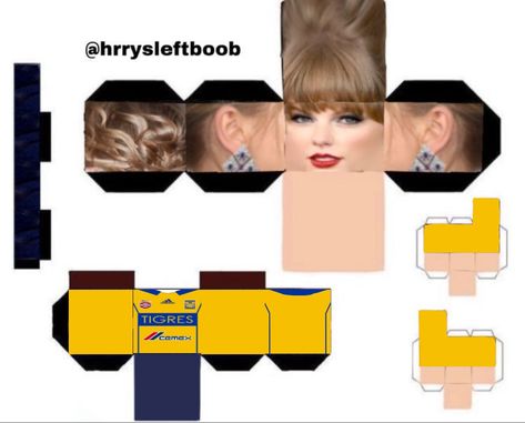 Taylor Swift Box Craft, Taylor Swift Paper Doll Template, Taylor Swift Paper Craft, Taylor Swift Paper Doll, Foldables Templates, Taylor Swift Jokes, Subject Labels, Taylor Swift Birthday, Paper Doll Template