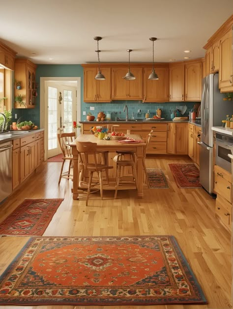 21 Honey Oak Kitchen Cabinets – Your Motor Geek Oak Kitchen Renovation, Kitchen Paint Wood Cabinets, Oak Cabinets And Backsplash, Honey Cabinet Makeover, Yellow Kitchen Walls Brown Cabinets, Cozy Oak Kitchen, Boho Kitchen Oak Cabinets, Early American Kitchen Cabinets, How To Style Oak Cabinets