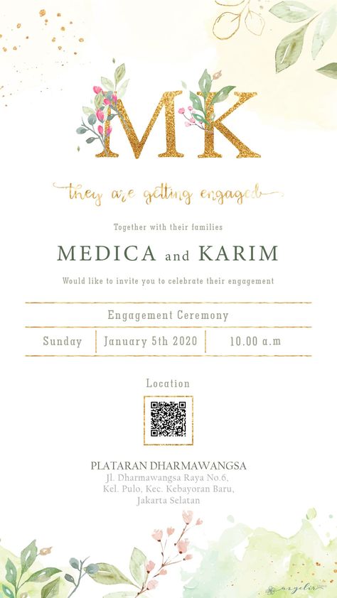 Undangan Lamaran, Weding Invitation, Wedding Layout, Rustic Invitation, E Invitation, Engagement Invitation Cards, Wedding Invitation Video, Reception Invitations, Engagement Ceremony