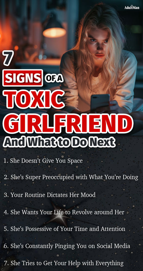 7 Signs Your Girlfriend Is Toxic and How to Deal with It Anja Core, Clingy Girlfriend, Relationship Boundaries, Wellness Challenge, Relationship Dynamics, Spot It, Love Facts, Love And Lust, Deal With It