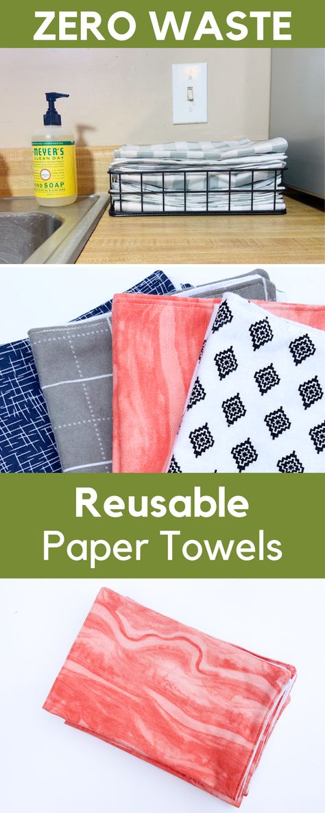 Durable, absorbent, and BEAUTIFUL. They come with the PERFECT kitchen paper towel holder basket. You absolutely have to buy Eco Local reusable paper towels if you're looking for the finest set for your green home. With growing concerns for the environment, people are examining their lifestyles and how they may be contributing to climate change. Reusable paper towels are specifically constructed for durability and absorbency. These are a frugal, budget & wallet-friendly household wrap! Cloth Paper Towels, Tea Towels Diy, Diy Towels, Reusable Paper Towels, Kitchen Paper Towel, Unpaper Towels, Washable Paper, Zero Waste Kitchen, Old Towels