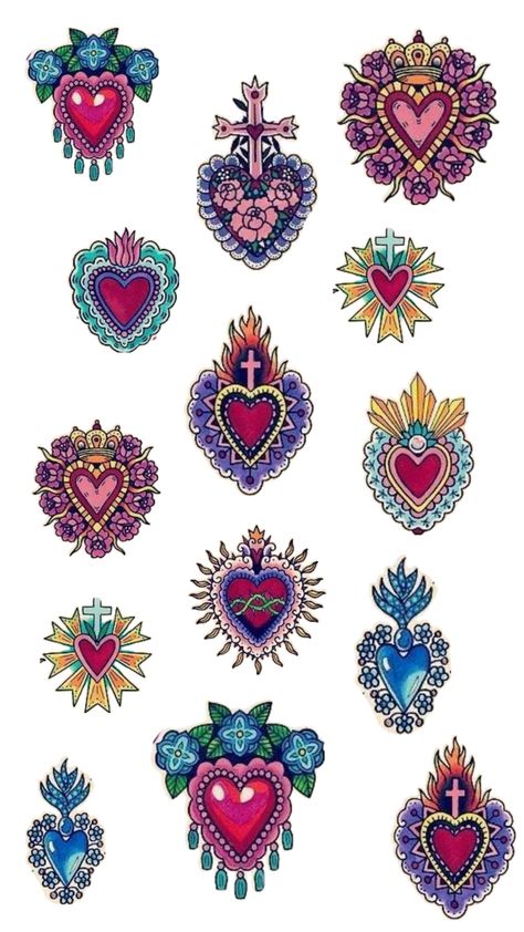 Corazon Sagrado Tattoo, Sacred Heart Art, Sacred Heart Tattoos, Latino Art, Custom Costumes, Heart Tattoo Designs, Heart Pattern, Heart Art, Heart Tattoo