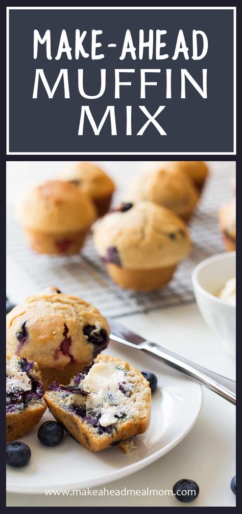 Homemade Muffin Mix, Muffin Mix Recipe, Bakery Style Muffins, Healthy Freezer Meals, Homemade Muffins, Cheap Healthy Meals, Muffin Mix, Baking Mixes, Freezer Cooking