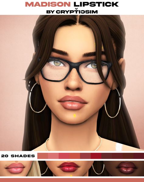 madison lipstick. | Patreon Sims 4 Piercings, Sims 4 Cc Eyes, Makeup Cc, Sims 4 Mm Cc, Sims 4 Cc Makeup, Sims 4 Cc Skin, Sims 4 Cc Folder, Sims 4 Dresses, Sims 4 Mm