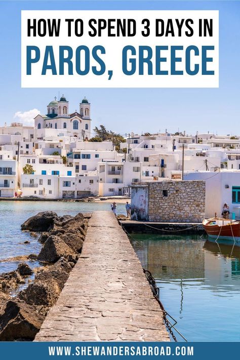 Get the most out of spending 3 days in Paros. This 3 day Paros itinerary includes all the best things to do on the island & many practical planning tips. | Paros Greece travel guide | Paros Greece travel tips | What to do on Paros Greece aesthetic | Paros Greece itinerary | Things to do in Paros Greece beaches | Paros Greece photography | Greek summer | Paros Greece Naousa | Paros Greece restaurants | Paros island Greece | Best Greek islands | Paros Greece Instagram spots Greek Islands Paros, Paros Greece Travel Guide, What To Do In Paros Greece, Things To Do In Paros Greece, Paros Greece Itinerary, Paros Greece Aesthetic, Greece Beaches, Greece Travel Tips, Greece Instagram