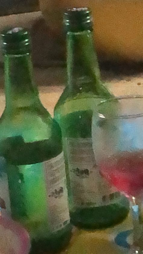 Soju With Yakult And Sprite, Soju Fake Story, Cliff Diving, Page Borders Design, Alcohol Aesthetic, Boy And Girl Best Friends, Soju Bottle, Food Snapchat