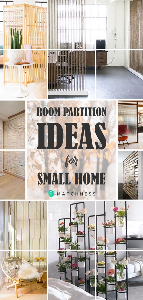 You should give at least room partition to separate the public room from your private room. Anyway, you don’t have to worry because there are some kinds of room partition that won’t make your home looks smaller. #roompartition #smallhome #roomdivider Moveable Walls Room Dividers, Separators For Living Room, Ways To Separate A Room, Dividing Rooms Without Walls, Diy Partition, Partition Between Living And Dining, Room Seperator, Room Partition Ideas, Ideas For Small Home