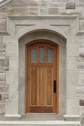 Indiana Limestone Door and window Surrounds in Houston texas Limestone Facade, Limestone Veneer, Marble Door, Indiana Limestone, Main Entry Door, French Limestone, Marble Columns, Stone Architecture, Long Island New York