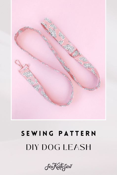 Dog Sewing Projects Ideas, How To Sew A Dog Leash, Dog Leash Sewing Pattern, Diy Leash Dog, How To Make A Dog Leash, Dog Boutique Ideas Products, Sewing Dog Collar, Dog Toy Sewing Patterns, Dog Patterns Sewing