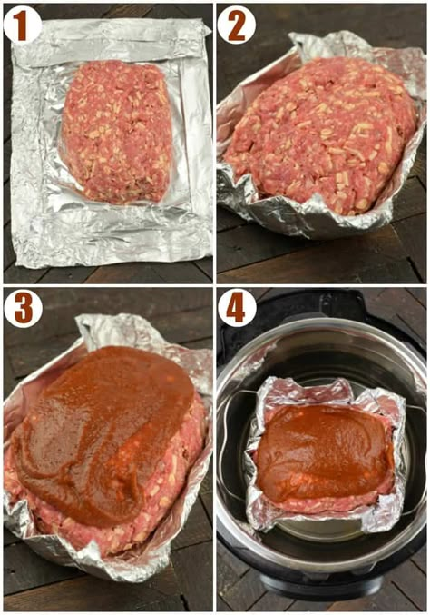 How to make Instant Pot Meatloaf Instapot Meatloaf Recipes, Easy Instant Pot Meatloaf, Insta Pot Meatloaf Recipes, Instant Pot Recipes Meatloaf, Ip Meatloaf, Meatloaf In Instant Pot, Meatloaf Instant Pot, Pressure Cooker Meatloaf, Instant Pot Meatloaf