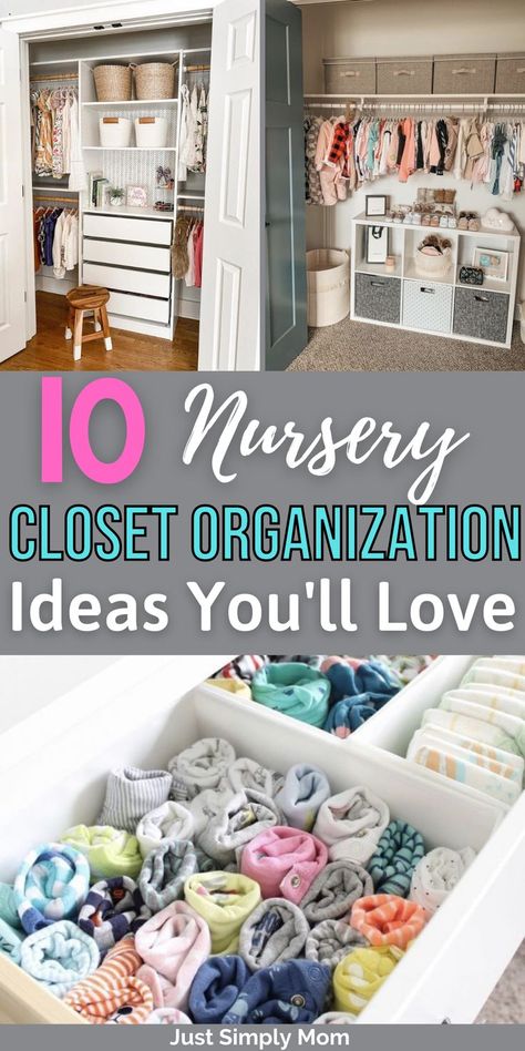 Babies gather all sorts of clothing and small items, and you need different nursery closet organization ideas to keep everything in its place. Your baby's closet, even when it's small, can be well-organized even without a closet system. Nursery Closet Organization Ideas, Toddler Closet Organization, Nursery Room Diy, Toddler Closet, Baby Room Closet, Baby Nursery Closet, Nursery Closet Organization, Ikea Nursery, Baby Closet Organization