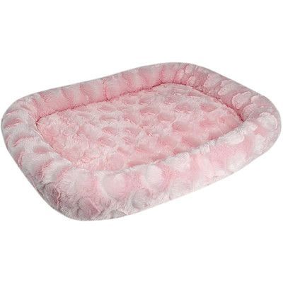 MyDog'sBoutique Sweetheart Dog Mat Size: Small - 24" L x 18.5" W, Color: Blue Crate Mat, Pet Spaces, Cool Dog Beds, Bed Mats, Puppy Play, Pink Dog, Dog Mat, Cat Supplies, Dog Crate