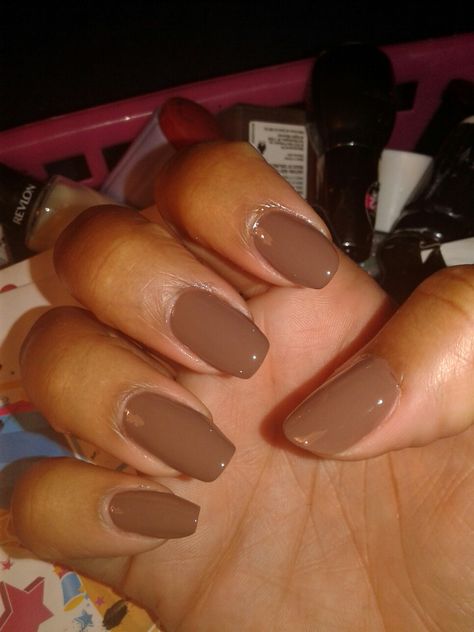 Milk Chocolate Brown Nails, Milk Tea Nail Color, Chocolate Milk Nails, Milk Chocolate Nails, Oat Milk Nails, Milk Nails, Honey Blonde Hair Color, White Tip Nails, Nails Natural