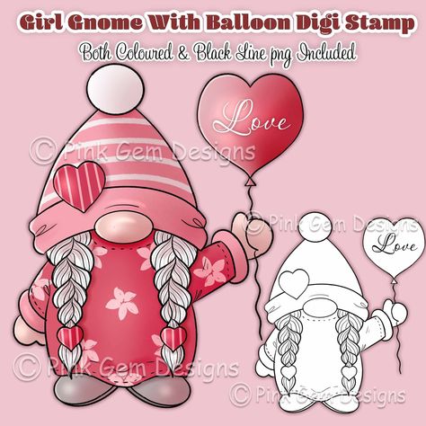 Black Line Png, Gnome Drawings, Elf Birthday, Gnome Quilt, Balloon Valentine, Gnome Paint, Line Png, Gnome Pictures, Girl Gnome