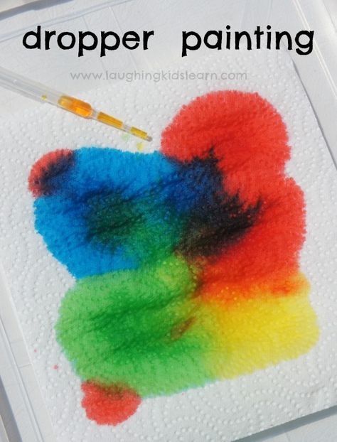 learning about colours and mixing color in this simple dropper painting art idea for kids. Great to teach toddlers and preschoolers about color and how they can mix together to make new colours.  #kidsart #learncolors #kidsplay #foodcoloring #playingoutdoors #activitiesforkids #activities #playandlearn #toddlers #preschoolers #kidsmakeart Preschool Colors, Preschool Fine Motor, Toddler Snacks, Toddler Art, Fine Motor Activities, Learning Colors, Christmas 2020, Preschool Art, Color Activities