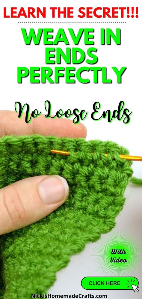 How To Weave Crochet Ends, How To Fix Uneven Crochet Edges, Tying Off Crochet Ends, How To Finish Crochet Ends, How To Weave In Ends Crochet, How To Sew Crochet Pieces Together, How To Tie Off Crochet End, Crochet Tips And Tricks, Crochet Tips