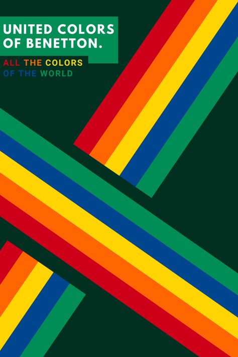 United Colors Of Benetton Campaign, Benetton Ads, Benetton Campaign, Pride Graphics, Benetton Logo, Colors Of The World, Aesthetic Perfume, Black Friday Furniture, Campaign Logo