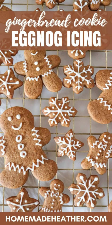 Gingerbread Cookies Icing Recipe, Icing For Gingerbread Men, Ginger Bread Cookies Decoration, Frosting For Gingerbread Cookies, Gingerbread Man Frosting, Gingerbread Cookie Frosting, Gingerbread Man Icing, Gingerbread Icing Recipe, Gingerbread Cookie Icing