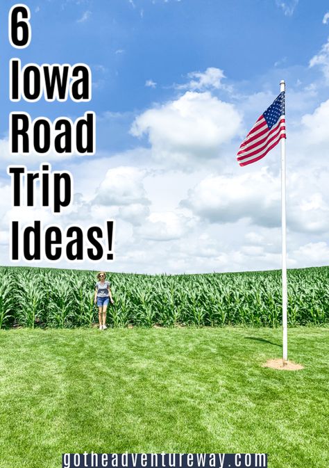 Field Of Dreams Iowa, Iowa Bucket List, Effigy Mounds, Iowa Road Trip, United States Road Trip, National Park Passport, Iowa Travel, Road Trip Ideas, Family Vacay