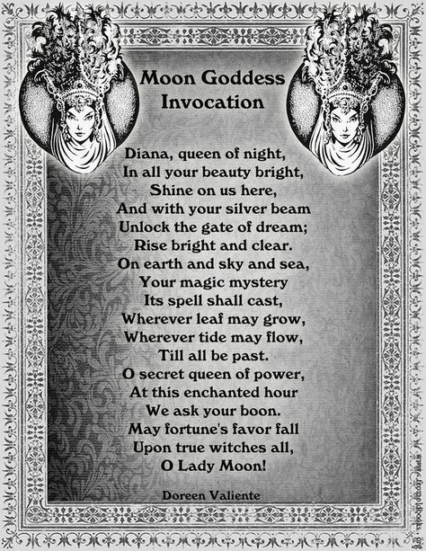 Moon Goddess Invocation | Sacred Wicca Goddess Invocation, Casting A Circle, Celtic Wicca, Summoning Spells, Wiccan Books, Goddess Magick, Wiccan Magic, Magick Spells, Greek And Roman Mythology