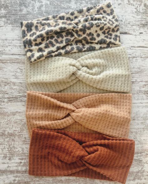 Waffle Knit Pattern, Waffle Fabric Sewing Ideas, Waffle Fabric Ideas, Waffle Knit Crochet, Crochet Waffle Stitch Headband, Knit Fabric Headband Pattern, Waffle Outfit, Knit Fabric Projects, Knit Headbands