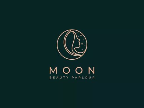 Moon Logo Design Creative, B B Logo, Yoga Logo Design, Moon Music, Goddess Moon, Dream Salon, Yoga Logo, Moon Logo, B Logo