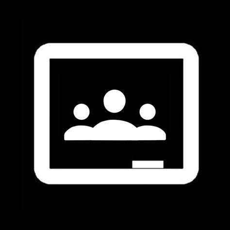 Classroom Black And White, Google Classroom Icon, Google App Icon, Black And White Google, Icon Widget, Black App, Apple Icon, Galaxy Samsung, Homescreen Iphone