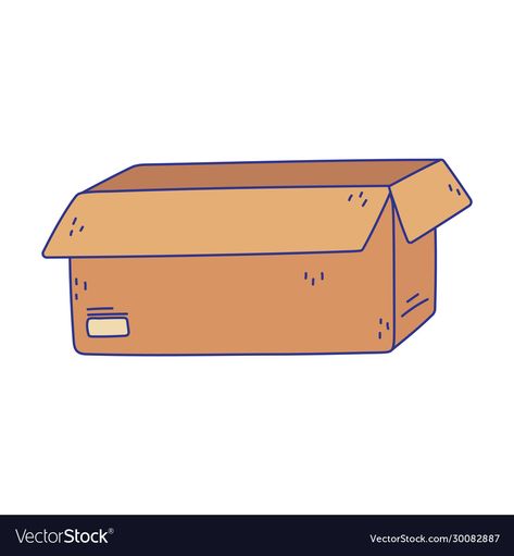 Open Box Illustration, Delivery Icon, Website Sample, Box Illustration, Cartoon Images, Reference Photos, Art Reference Photos, Cardboard Box, Business Names