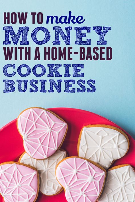 Cookie Business From Home, Selling Cookies, Bake Sale Packaging, Home Bakery Business, Cut Out Cookie Recipe, Royal Iced Cookies, Love Cookies, Iced Sugar Cookies, Cookie Business