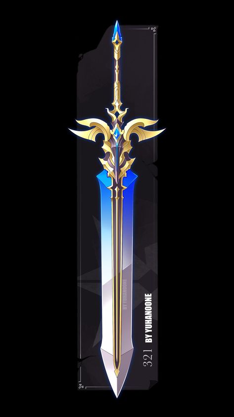 Broadsword Concept Art, Giant Swords Fantasy, Fantasy Blade, Cybernetic Arm, Tactical Swords, Halo Armor, Magic Knight Rayearth, Types Of Swords, Dragon Ball Painting