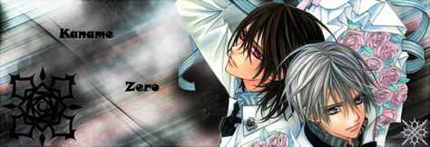 Banner afbeelding Kaname and Zero Vampire Knight Header, Vampire Knight Banner, Matsuri Hino, Gaming Banner, Header Banner, Vampire Knight, Tao, Banners, Anime Art