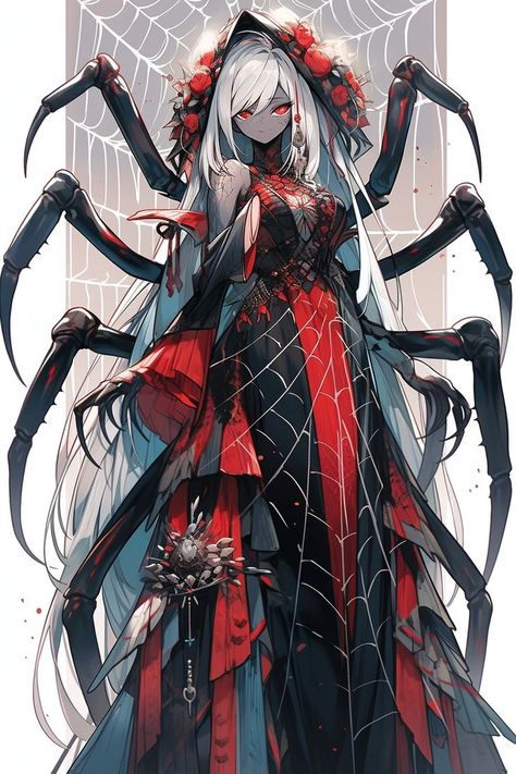 Like and follow for daily photos! Check out the link in bio to visit our store to view a variety of amazing items! Thanks! Drider Oc, Spider Hybrid Human, Anime Monster Female, Spider Demon Oc, Spider Human Hybrid, Female Yokai, Demi Human Character Design, Spider Person Hybrid, Dnd Character Design Female