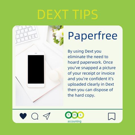 At HMS Accounting we use software called Dext. Dext is a really helpful tool. It enables you to keep track of you business expenses. All of your receipts and invoices can be uploaded to Dext to be safely stored all in once place. It also integrates with the likes of Xero and Quickbooks to give you a streamlined bookkeeping process. Here's a top tip when using Dext. Bookkeeping Tips, Business Expenses, Business Expense, Keep Track, Cool Tools, Accounting, Software, Track, Canning