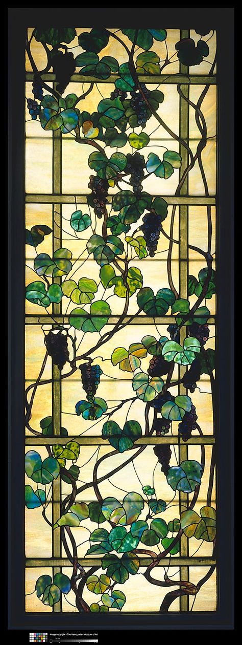 For all of us wine lovers. Louis Comfort Tiffany / Grapevine Panel / Leaded Favrile Glass / 1902-1915 زجاج ملون, Mosaic Stained, Tiffany Stained Glass, Louis Comfort Tiffany, Tiffany Glass, Art Stained, Stained Glass Projects, Stained Glass Window, Stained Glass Mosaic