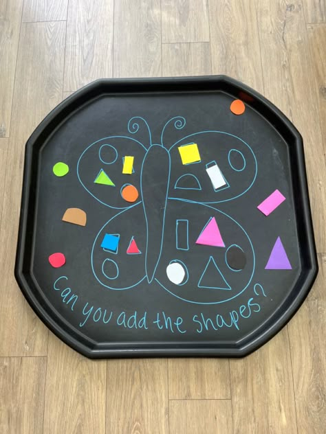 First Day Of School Tuff Tray Ideas, Tuff Tray Shape Activities, Minibeasts Eyfs Activities For Toddlers, Tiff Tray Ideas Eyfs, Non Messy Tuff Tray Ideas, Early Years Art Activities, Eyfs Tuff Tray Ideas Sensory, Easy Eyfs Activities, Sensory Tuff Tray Ideas Preschool