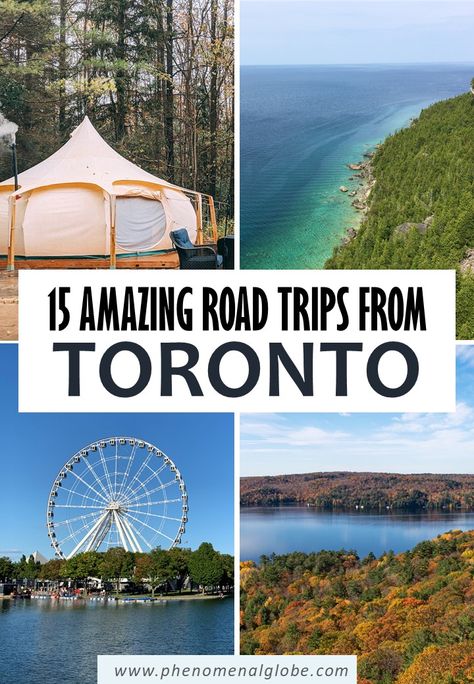 Looking for the best road trips from Toronto? Read about 15 great day trips and weekend getaways from Toronto by car (including map and driving distances). #Toronto #Ontario #Canada #RoadTrip Summer Ontario, Canada Aesthetic, Canada Fall, Canada Summer, Road Trip Photography, Road Trip Ideas, Best Road Trips, Ontario Travel, Canada Photography