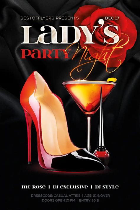 Check out the Lady’s Night Party Free Flyer Template for your next club and party event. Take advantage of this premade PSD template for Photoshop - More amazing template on FFFLYER - Club & Party, DJ Flyer, Flyer Templates, Free Flyer Templates, Freebies, Party Flyer Byob Party, Ladies Night Party, Dj Flyer, Funny Shower Curtains, Free Psd Flyer Templates, Shower Curtain Ideas, Flyer Free, Design Club, Nightclub Design