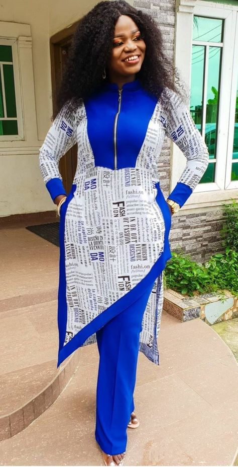 Female Senator Wears, African Attire For Men, Latest African Men Fashion, 2piece Outfits, African Print Dress Ankara, Best African Dresses, Newspaper Print, African Fashion Ankara, African Clothing For Men