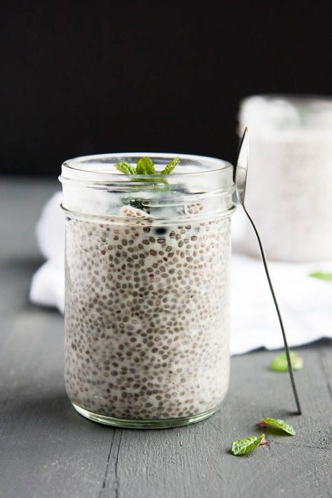 Pudding Oats, Chia Pudding Breakfast, Keto Pudding, Vanilla Chia Pudding, Healthy Food Habits, Healthy Food Guide, Healthy Food Facts, Cheap Healthy Meals, Chia Seed Pudding