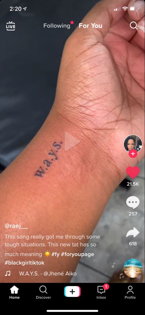 Ways Tattoo Jhene Aiko Cursive, Ways Tattoo Jhene Aiko Meaning, Jhene Tattoo, Jhene Aiko Tattoos Inspired, W.a.y.s Tattoo Jhene Aiko, Jhene Aiko Inspired Tattoos, Ways Tattoo Jhene Aiko With Butterfly, Jhene Aiko Tattoos Ideas, Tattoo Jhene Aiko