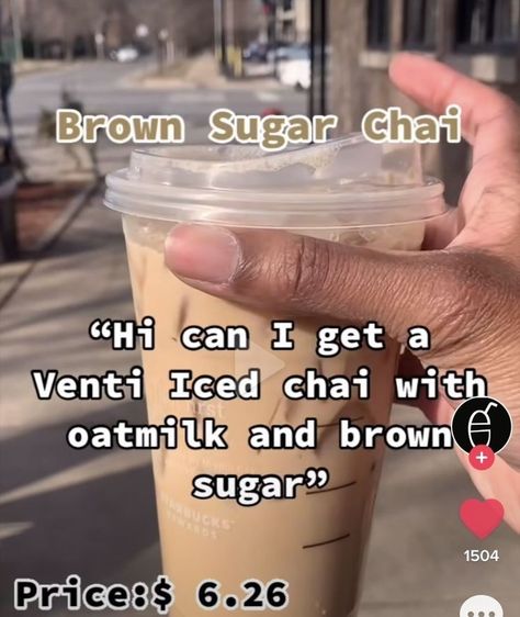 Oatmilk Coffee At Starbucks, Starbucks Recipes Oatmilk, Iced Chai Starbucks Drinks, Starbucks Drinks With Chai, Oatmilk Starbucks Orders, Starbucks Iced Chai Tea Latte Order, Chai Tea Starbucks Order, Starbucks Tea Orders, Starbucks Chia Drinks