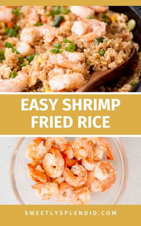 Try this easy shrimp fried rice recipe for a delicious meal! It's kid-friendly, perfect for meal prep, and homemade for the best taste. Best Shrimp Fried Rice, Soy Sauce Fried Rice, Easy Shrimp Fried Rice Recipe, Fried Rice Dinner, Easy Shrimp Fried Rice, The Best Fried Rice, Best Fried Rice, Fried Rice At Home, Shrimp Fried Rice Recipe