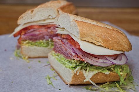 Italian combo at Joe Leone's. Sandwich Shops, Sandwich Recipe, Wrap Sandwiches, The Sand, Italian Recipes, New Jersey, Sandwiches, The Beach, Dessert Recipes