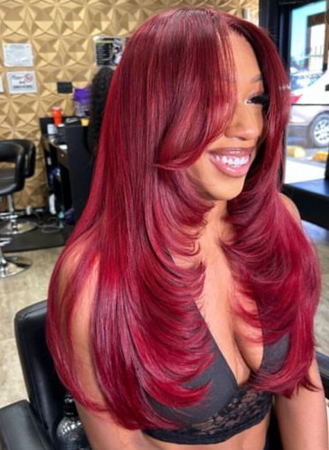 Red Prom Hairstyles, Different Red Hair Colors Shades, Red Wavy Bob, Red Hair Hairstyles, Red Hair Color Shades, Hair Inches, Hair And Skin Vitamins, Braided Hairstyles For Black Women Cornrows, Braid Inspiration