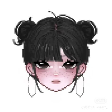 Aesthetic Girl Black, Aesthetic Girl Cute, Pixel Aesthetic, Black Hair Bangs, Girl Black Hair, Pixel Character, Art Girl Aesthetic, Character Inspiration Girl, Cute Bangs