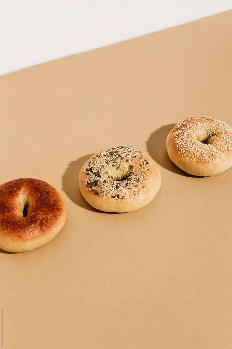 Shortbread Photography, Bagel Photography, Cookie Store, New York Bagels, Everything Bagels, Food Photography Ideas, Bagel Shop, Marketing Photos, Storing Cookies