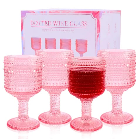 PRICES MAY VARY. 🍷Gifts for Women : Selected for the woman you love, this pink vintage wine glass will be a special gift that exudes romance and festivity, not only as a vessel for a glass of wine, but also as a precious gift that symbolizes your deepest love. Express your deep appreciation to your sweetheart, mom, sister or best friend with this unforgettable gift. Whether it's Valentine's Day, New Year's Day, Christmas, a wedding, or a party with friends and family, let them feel your love an Old Fashion Cocktail, Cocktail Cups, Pink Wine Glasses, Vintage Wine Glass, Gifts For Women Birthday, Cocktail Cup, Vintage Wine Glasses, Glassware Drinking, Cocktail Glassware