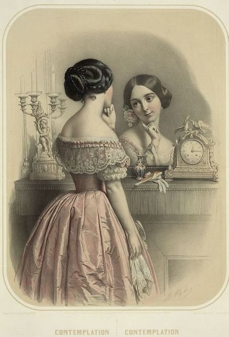 Perfume Images, Historical Garments, 1850s Fashion, 19th Century Women, Victorian Era Fashion, Historic Fashion, Old Portraits, Victorian Ladies, Gown Inspiration